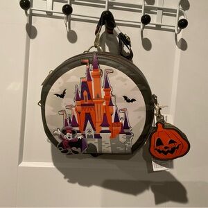 Loungefly Halloween Castle Backpack with Pumpkin Charm